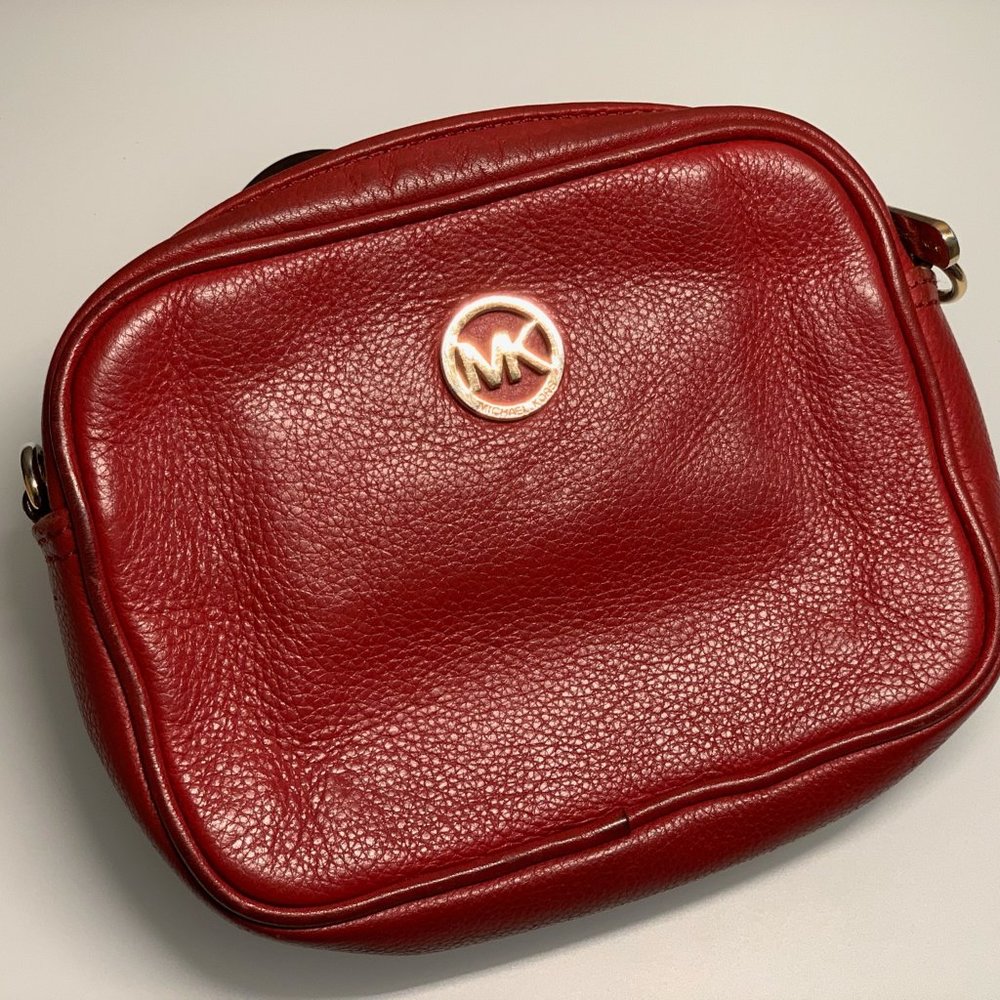Small Michael Kors Red Crossbody Bag